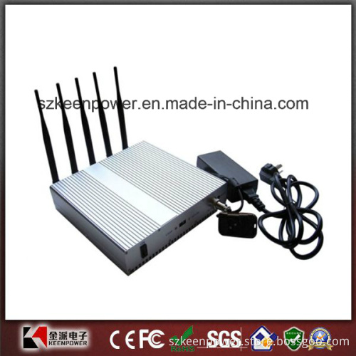 Cell Phone + WiFi Signal Jammer Blocker with Remote Control